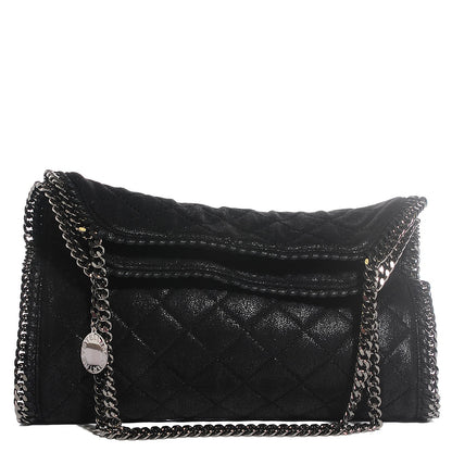 Stella McCartney Shaggy Deer Quilted Small Falabella Tote Black 10 of 18