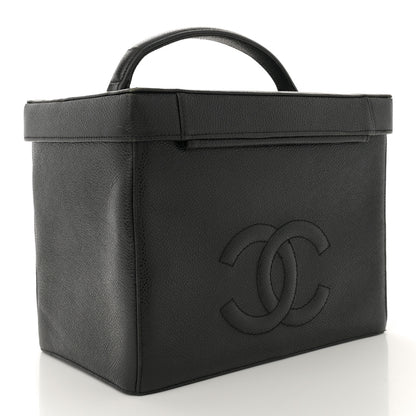 Chanel Caviar Vanity Train Case Black 3 of 12