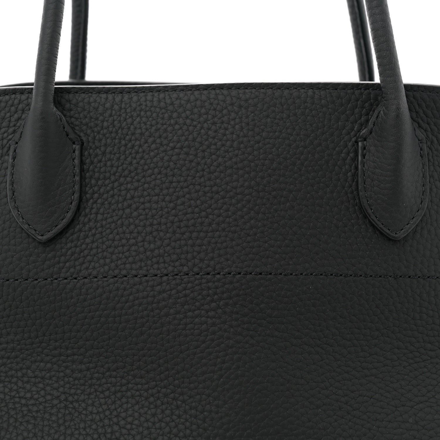 The Row Matte Grained Calfskin Margaux Shoulder 12 Black 7 of 10