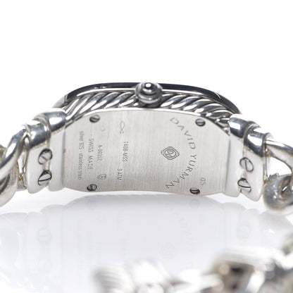 David Yurman Stainless Steel Sterling Silver Diamond Bezel Mother of Pearl 20mm Madison Cable Quartz Watch 4 of 6