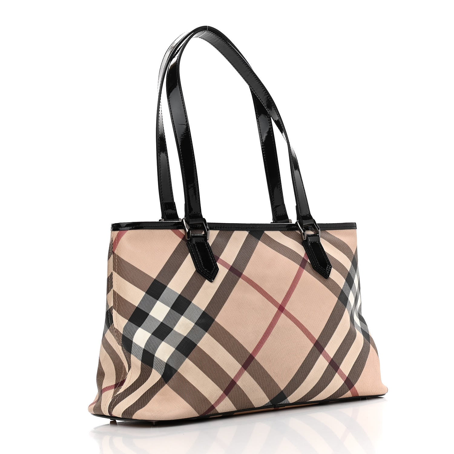 Burberry Supernova Check Small Nickie Tote Black 2 of 9