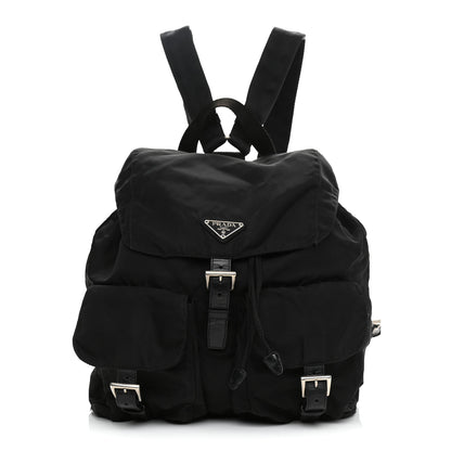 Prada Tessuto Nylon Saffiano Medium Backpack Black 1 of 20