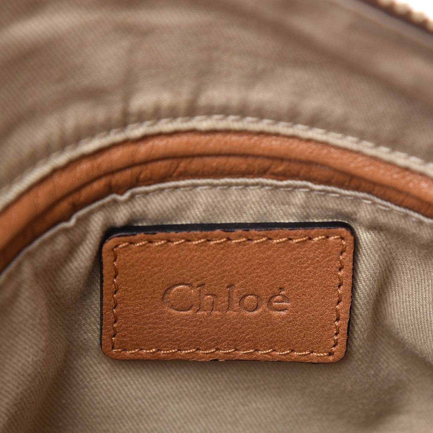 Calfskin Embroidered Medium Marcie Satchel Tan