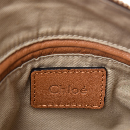 Chloe Calfskin Embroidered Medium Marcie Satchel Tan 7 of 12