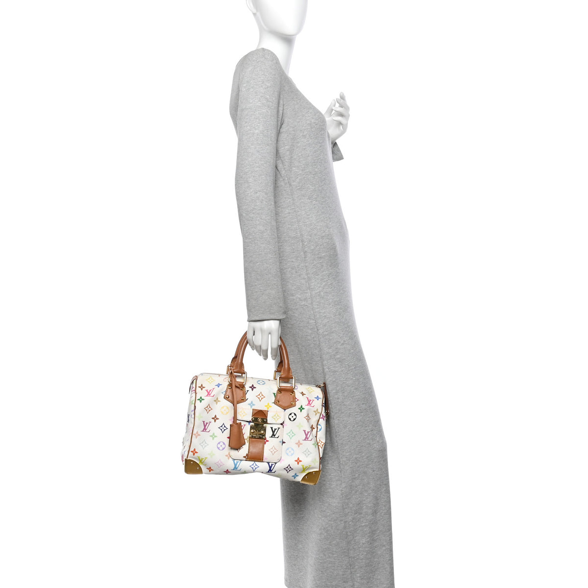 Monogram Multicolor Speedy 30 White
