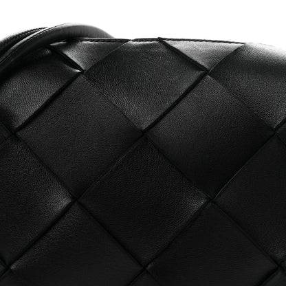 Bottega Veneta Lambskin Maxi Intrecciato Small Cassette Camera Bag Black 7 of 9