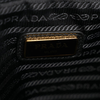 Prada Vitello Daino Medium Double Zip Shoulder Bag Black 6 of 12