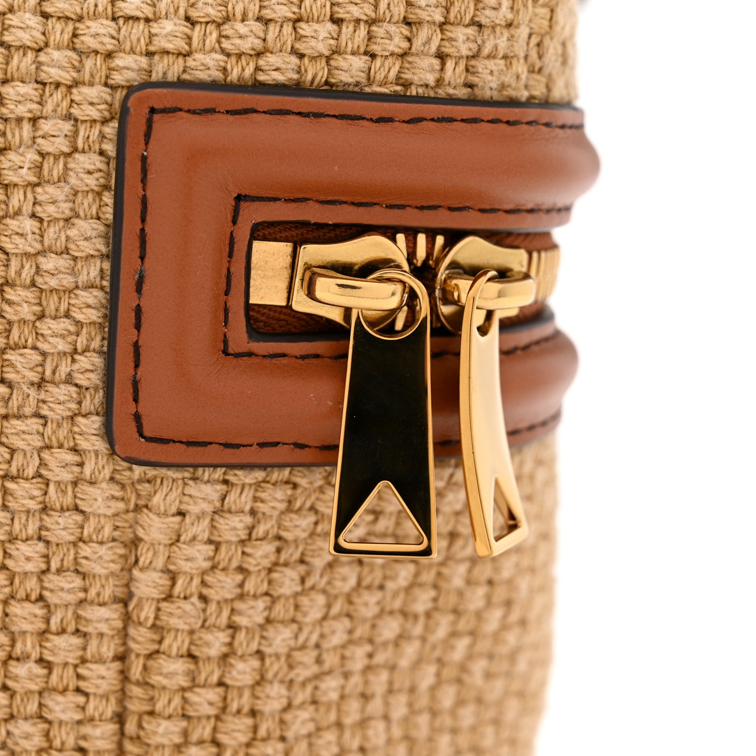 Bottega Veneta Nappa Jute Intrecciato Bang Bang Vanity Case Cane