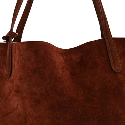 Mansur Gavriel Suede Everyday Soft Tote Chocolate 9 of 11