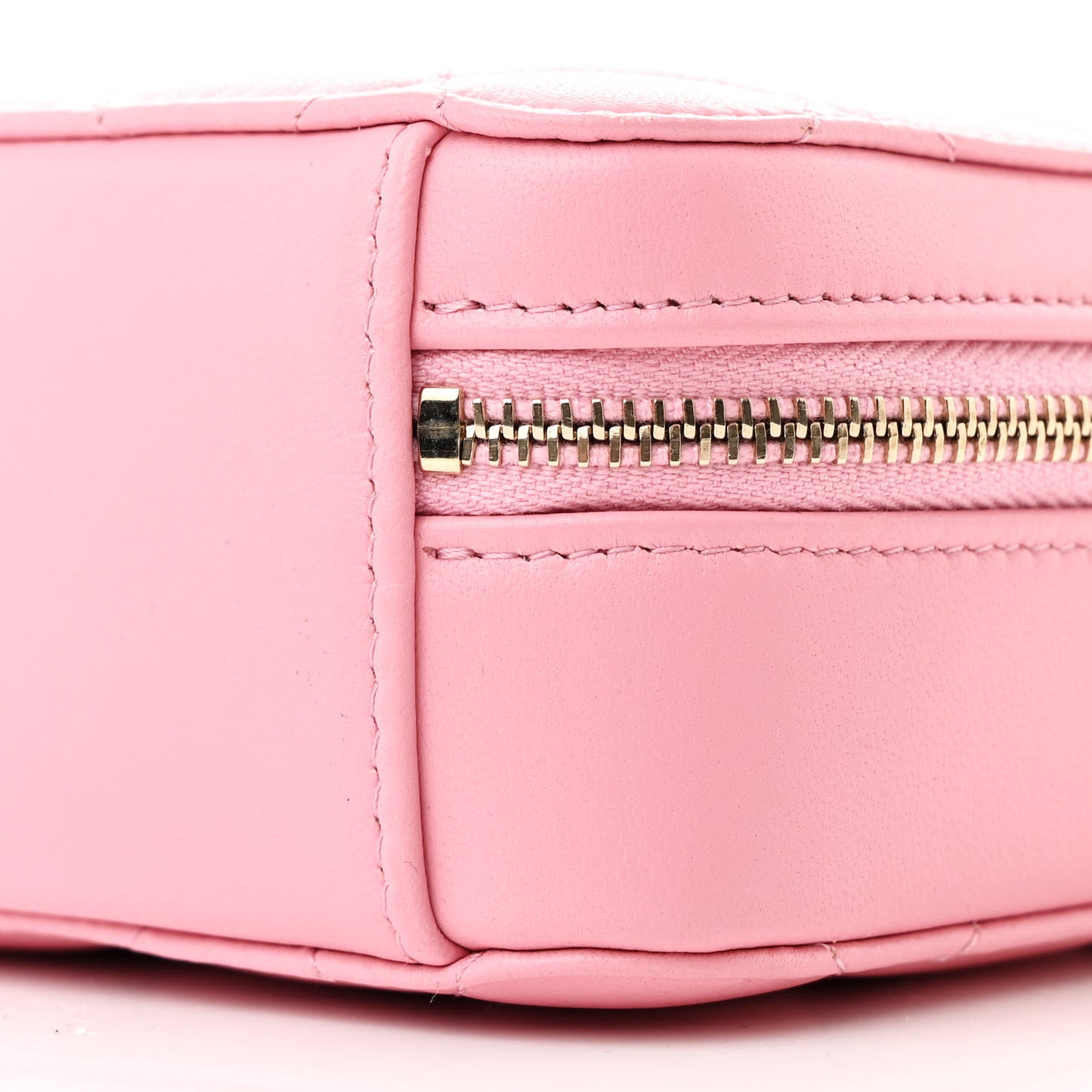 Lambskin Quilted Camera Bag Pink