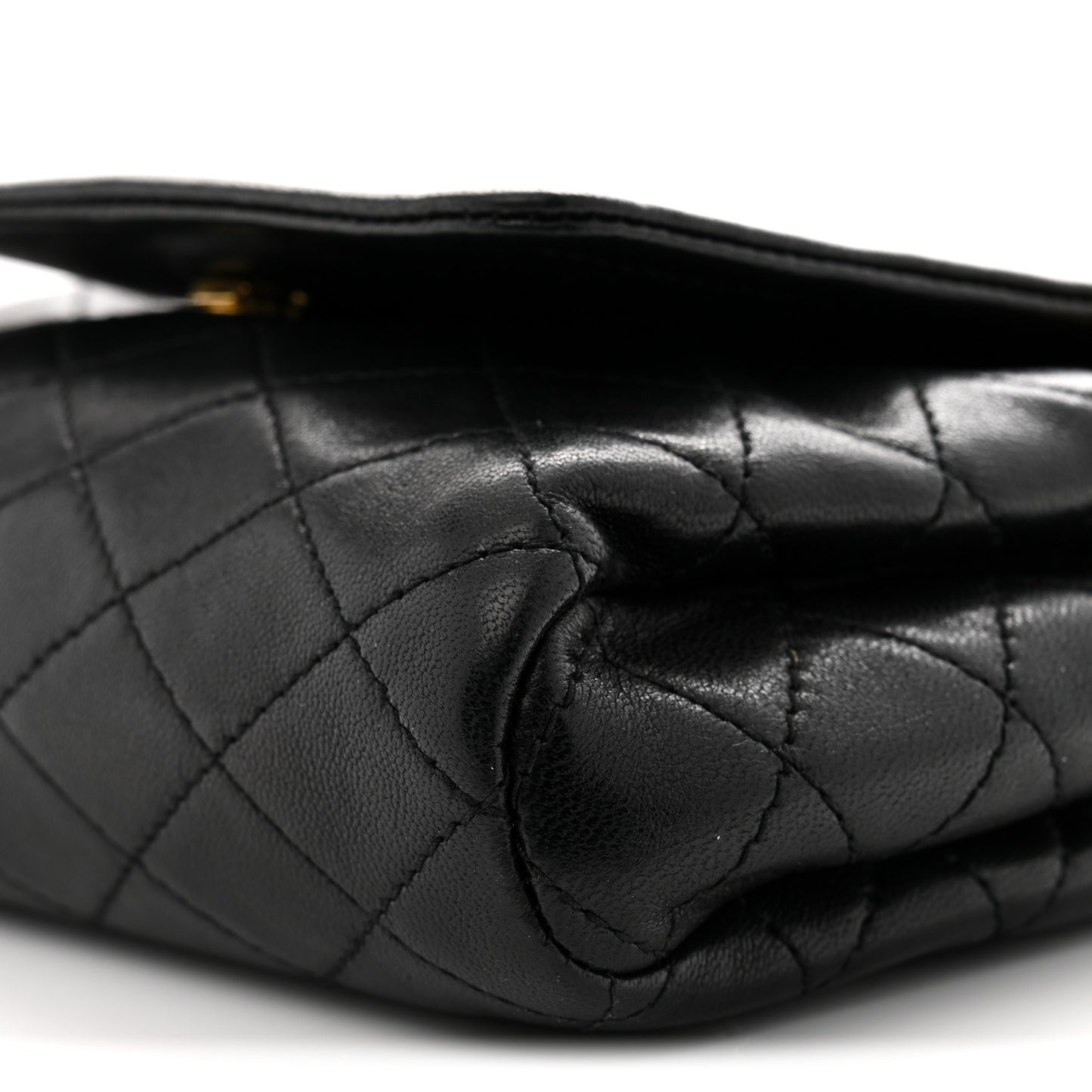 Lambskin Quilted Monogram Mini Nolita Black