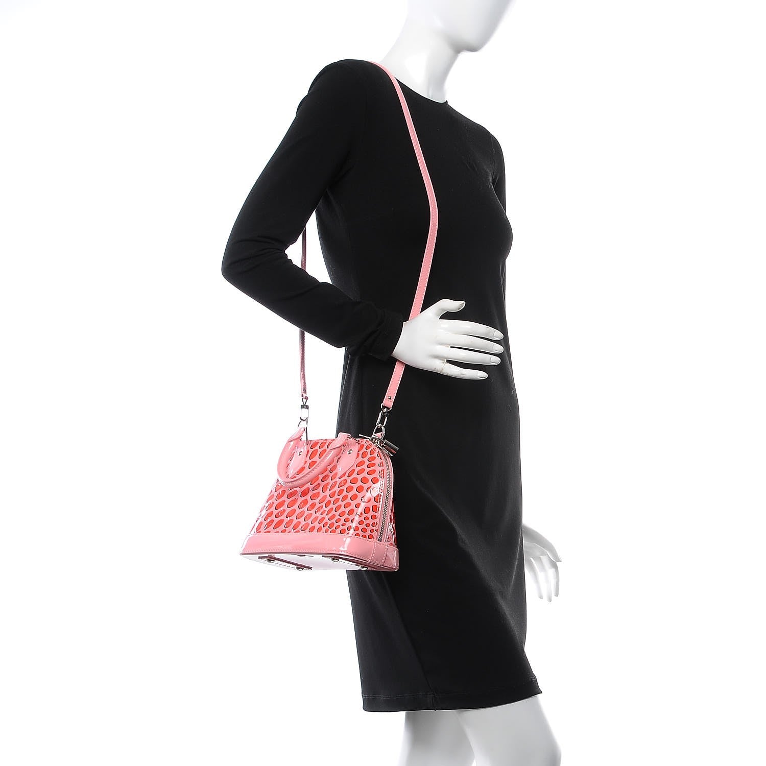 Louis Vuitton Vernis Jungle Dots Alma BB Sugar Pink Poppy 2 of 7