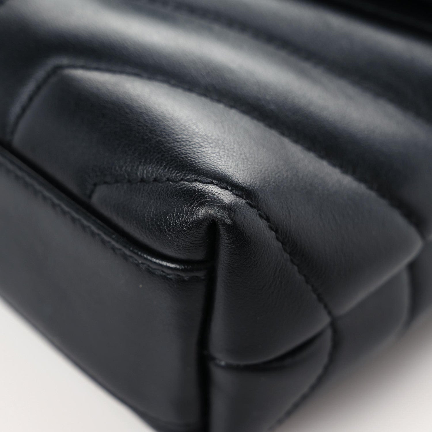 Saint Laurent Calfskin Y Quilted Monogram Toy Loulou Crossbody Bag Black 15 of 18
