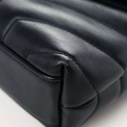 Saint Laurent Calfskin Y Quilted Monogram Toy Loulou Crossbody Bag Black 15 of 18