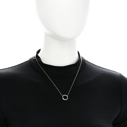 Tiffany 18K Yellow Gold Diamond Black Onyx 16mm T Circle Pendant Necklace 2 of 6