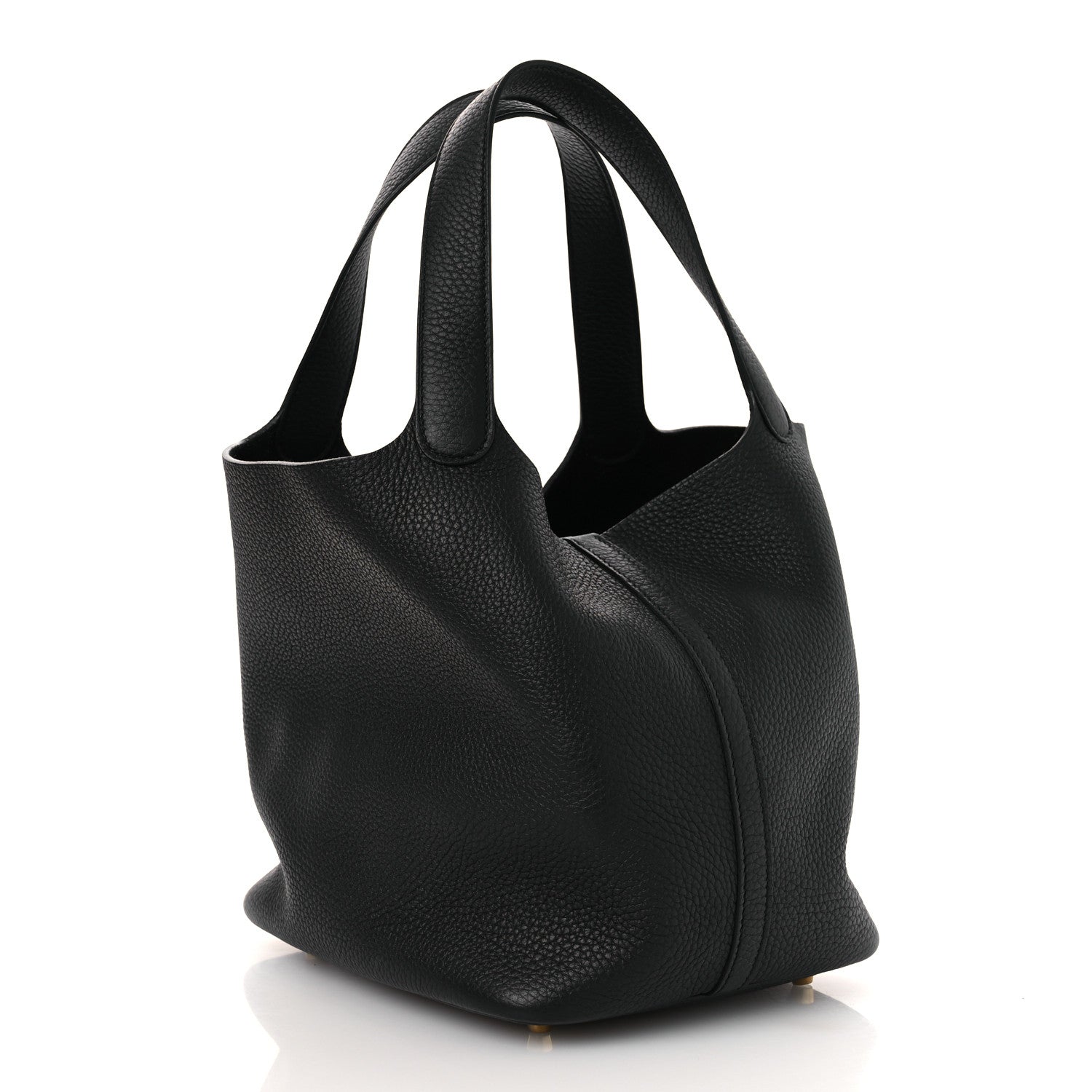 Hermes Taurillon Clemence Picotin Lock 22 MM Black 3 of 11