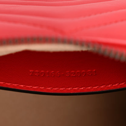 Gucci Calfskin Matelasse Chevron GG Marmont Sling Shoulder Bag Rosso 7 of 11