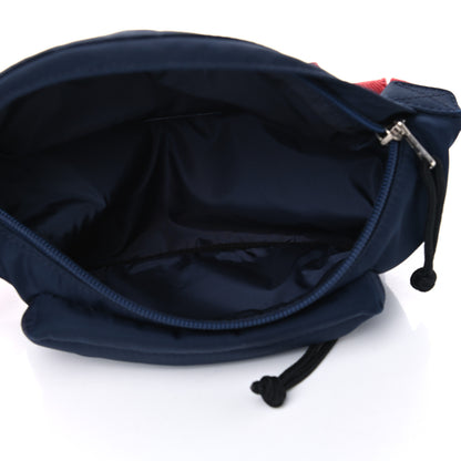 Balenciaga Sport Nylon Logo Embroidered Small Wheel Beltpack Navy Blue Red 5 of 5