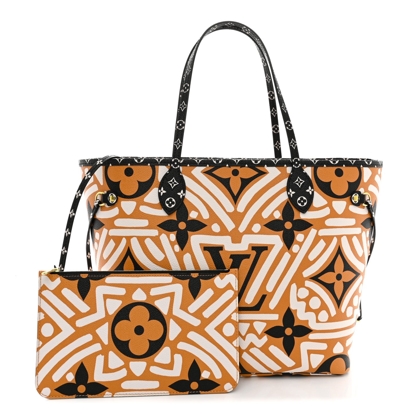 Monogram Giant Crafty Neverfull MM Creme Caramel