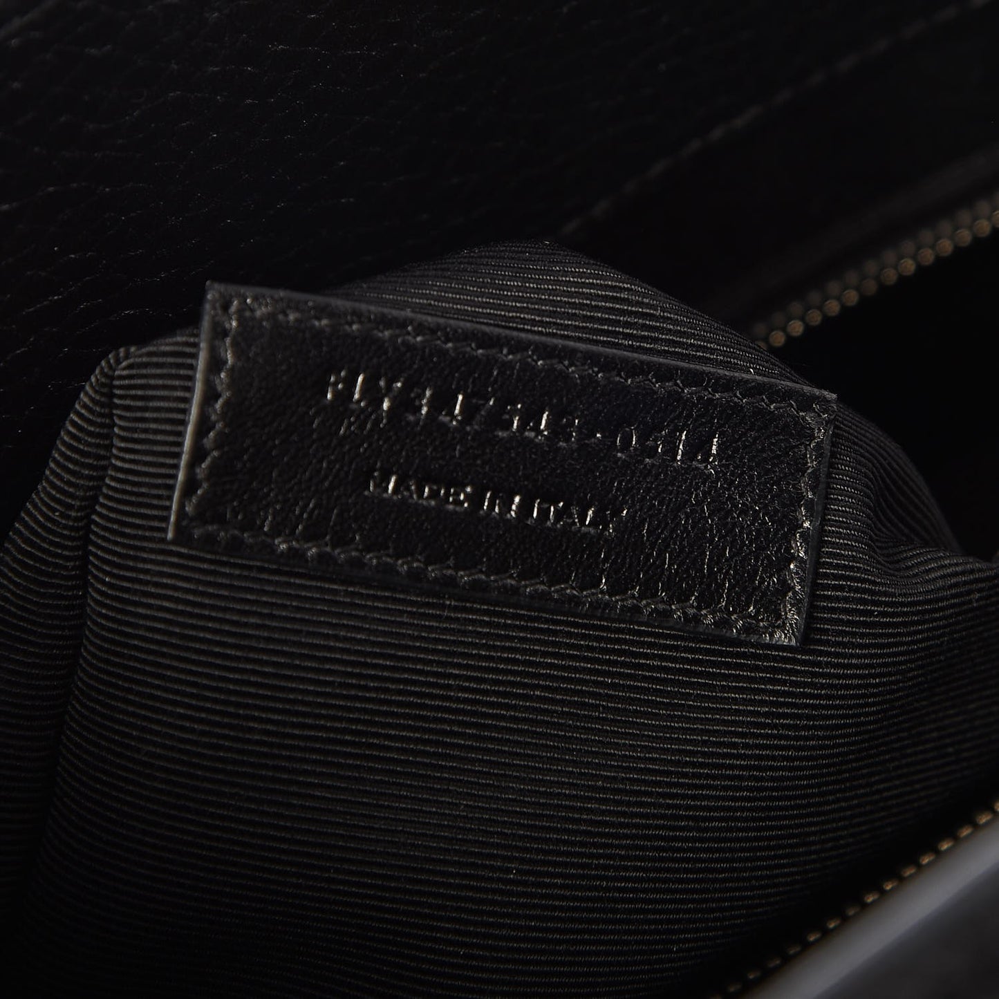 Grained Calfskin Large Sac De Jour Nero Black