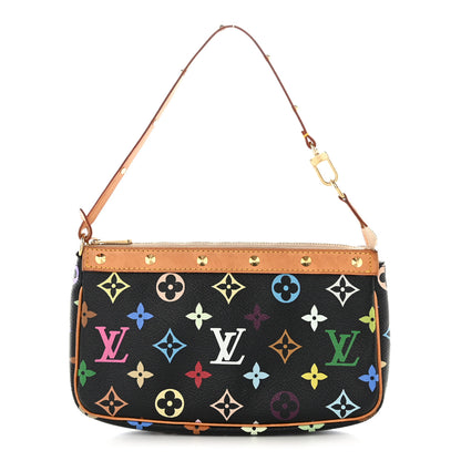 Louis Vuitton Monogram Multicolor Pochette Accessories Black 1 of 13