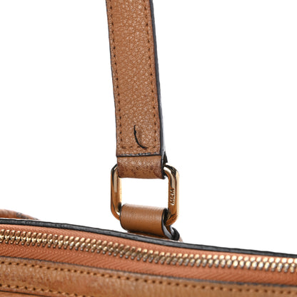 MCM Visetos Medium Essentials Shopper Tote Cognac 9 of 9