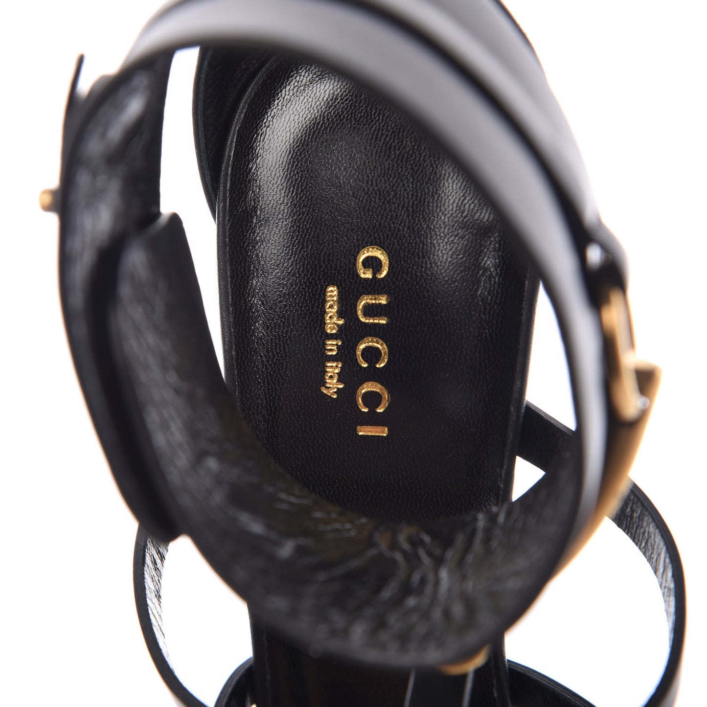 Calfskin Ursula Ankle Wrap Cage Pumps 38.5 Black