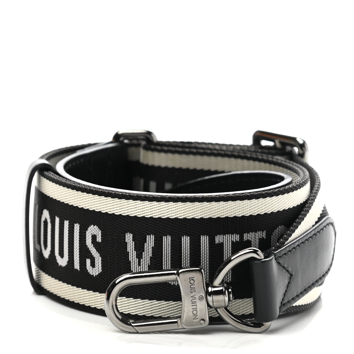 Louis Vuitton Monogram Multi Pochette Accessories Shoulder Strap Black Ivory 1 of 5