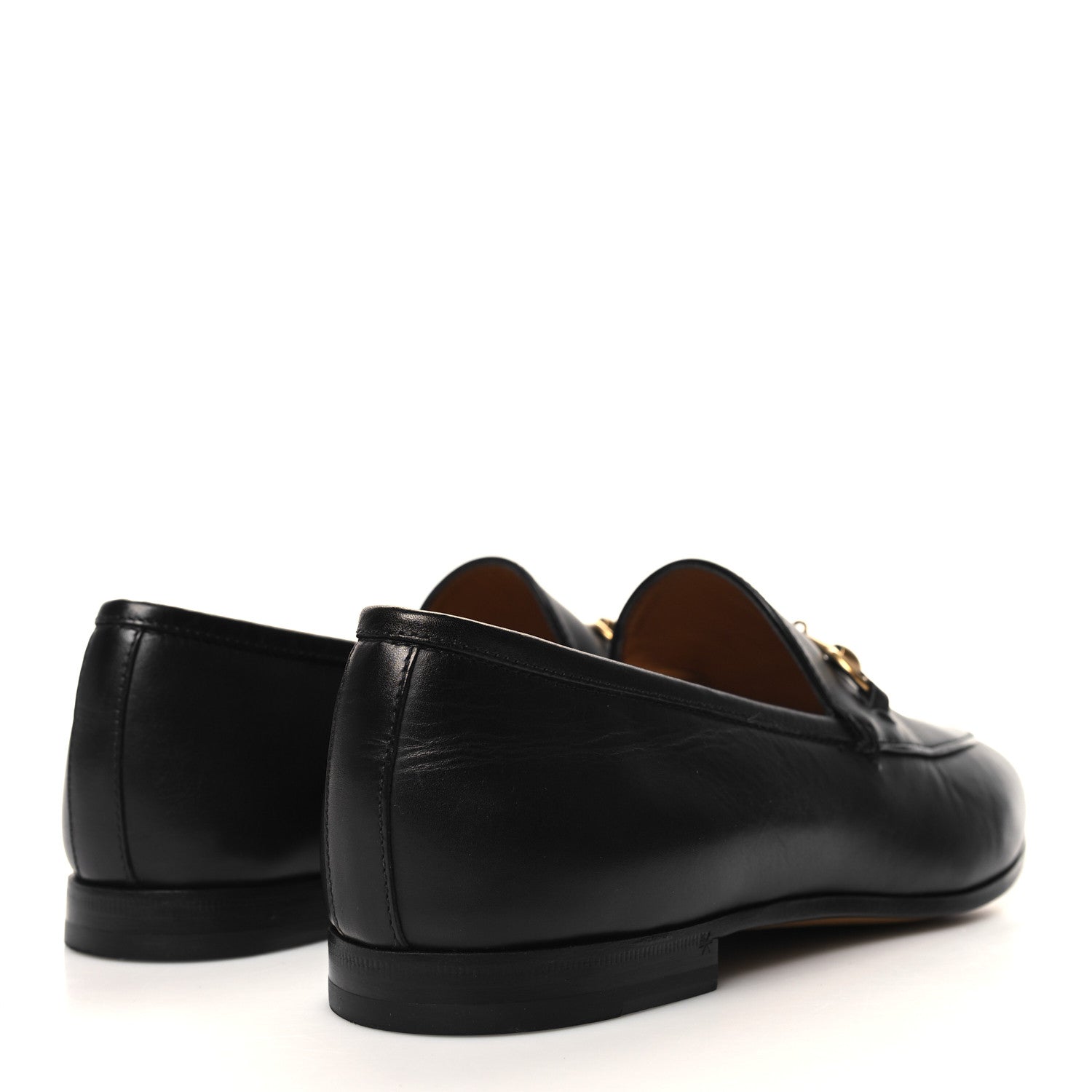 Gucci Calfskin Womens Jordaan Loafers 39.5 Black 4 of 8