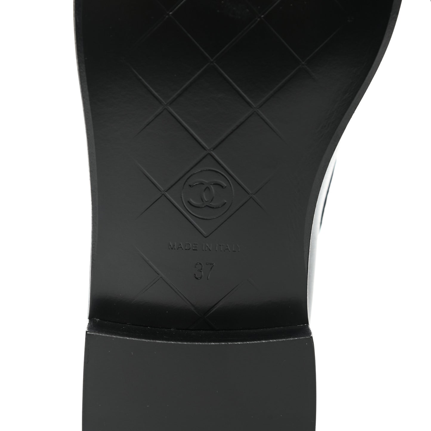 Lambskin Quilted CC Turnlock Loafers 37 Black