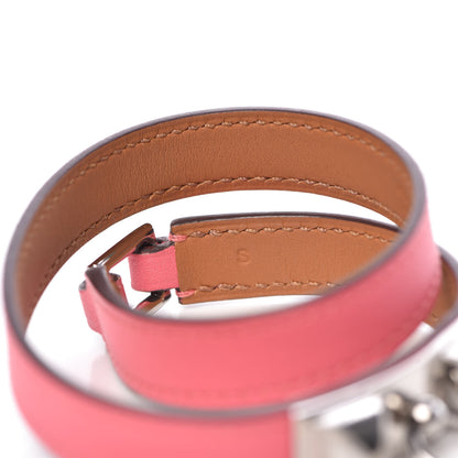 Hermes Swift Rivale Double Tour Bracelet S Rose Azalee 6 of 7