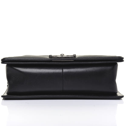 Chanel Lambskin Pleated Medium Boy Flap Black 16 of 16