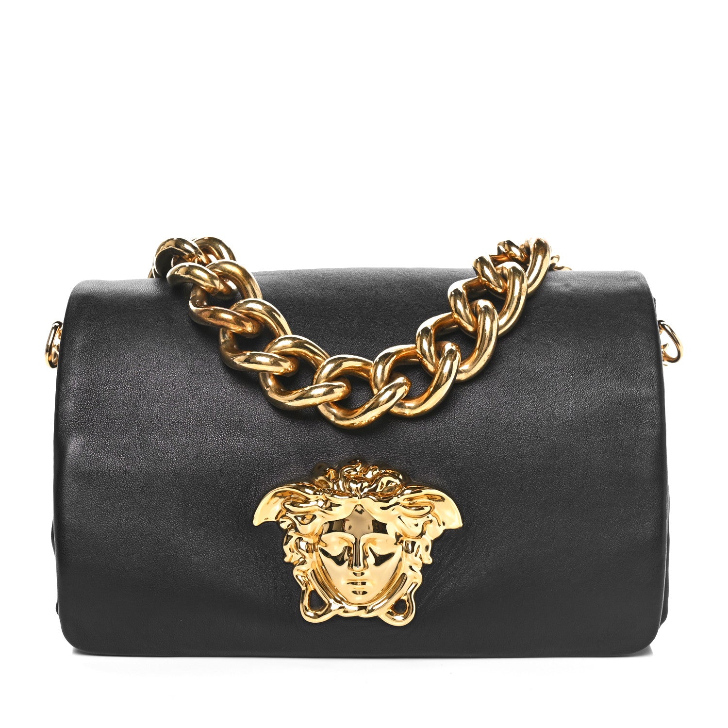 Versace Nappa Palazzo Sultan Shoulder Bag Black 1 of 9