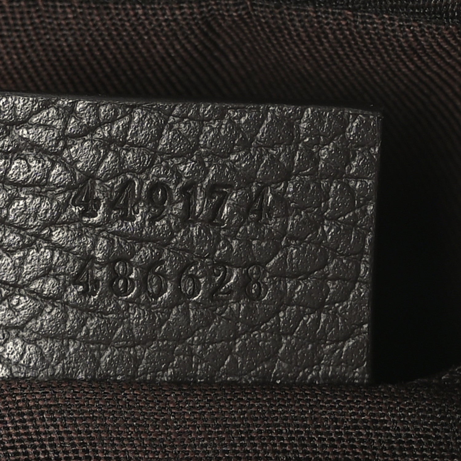 Gucci Monogram Dollar Calfskin Belt Bag Beige Ebony Testa di Moro Marrone Scuro 7 of 10
