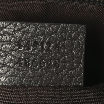 Gucci Monogram Dollar Calfskin Belt Bag Beige Ebony Testa di Moro Marrone Scuro 7 of 10