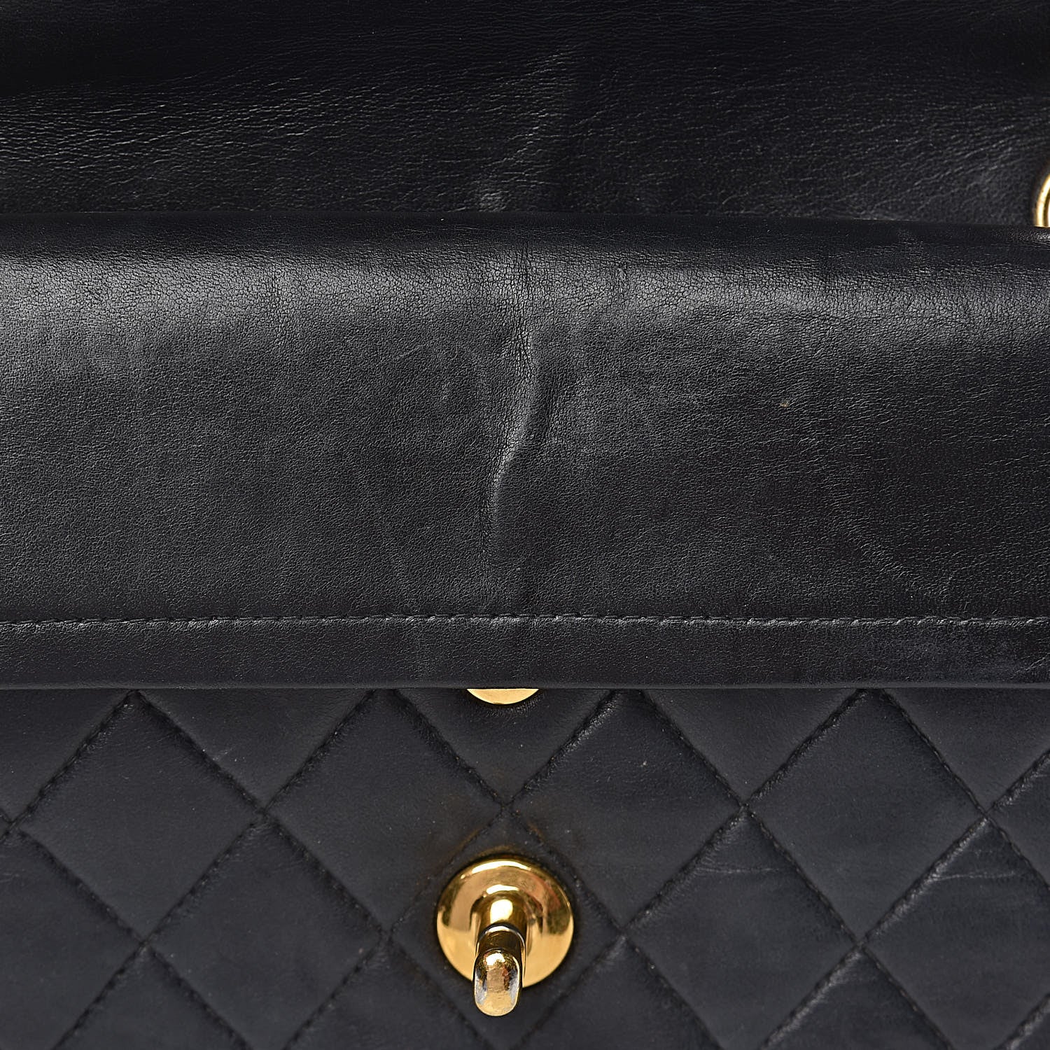 Chanel Lambskin Quilted Small Double Flap Black 13 of 15