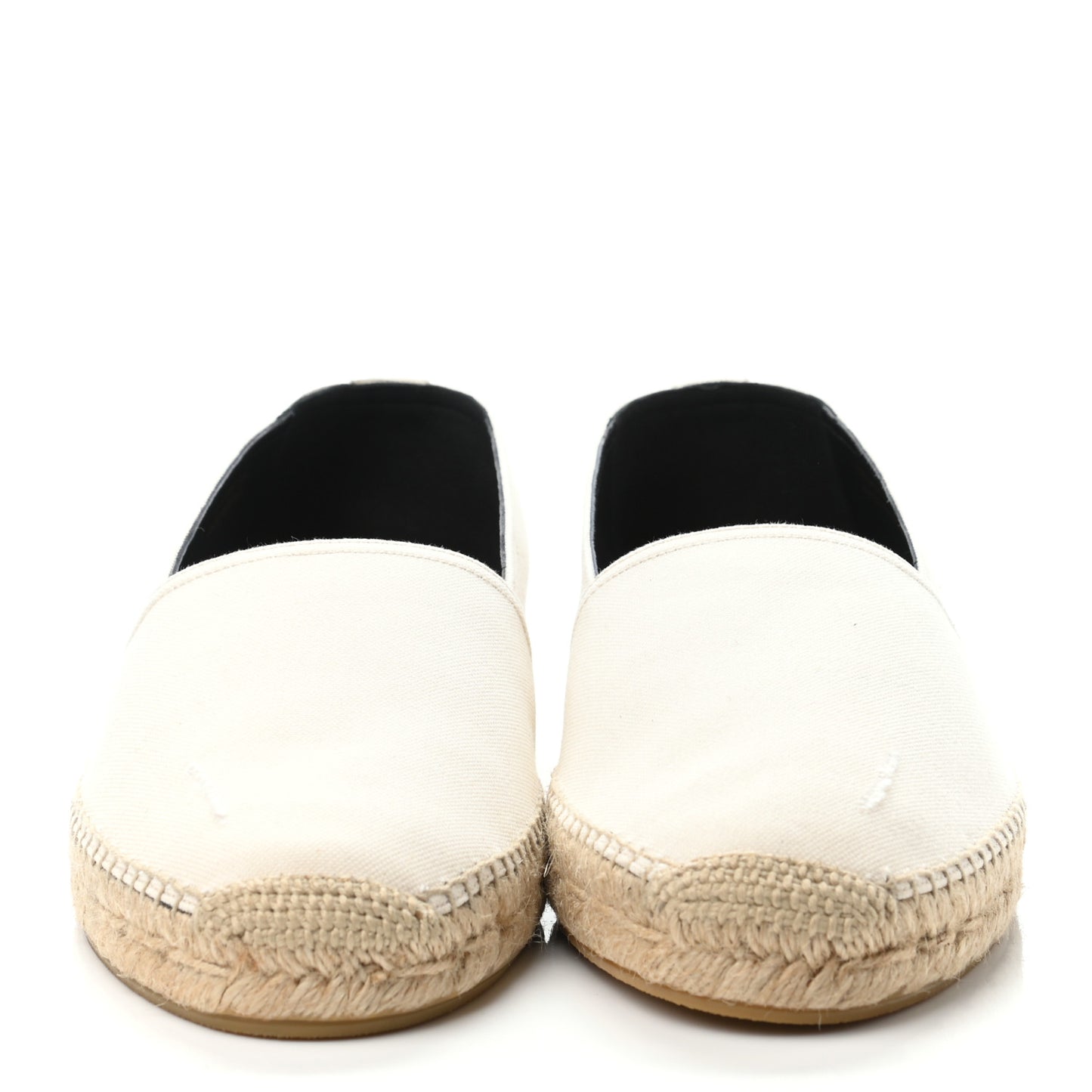 Canvas Elba Logo Embroidered Espadrilles 44 Panna