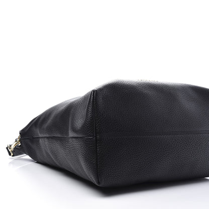 Burberry Grainy Calfskin Medium Cale Hobo Black 7 of 11