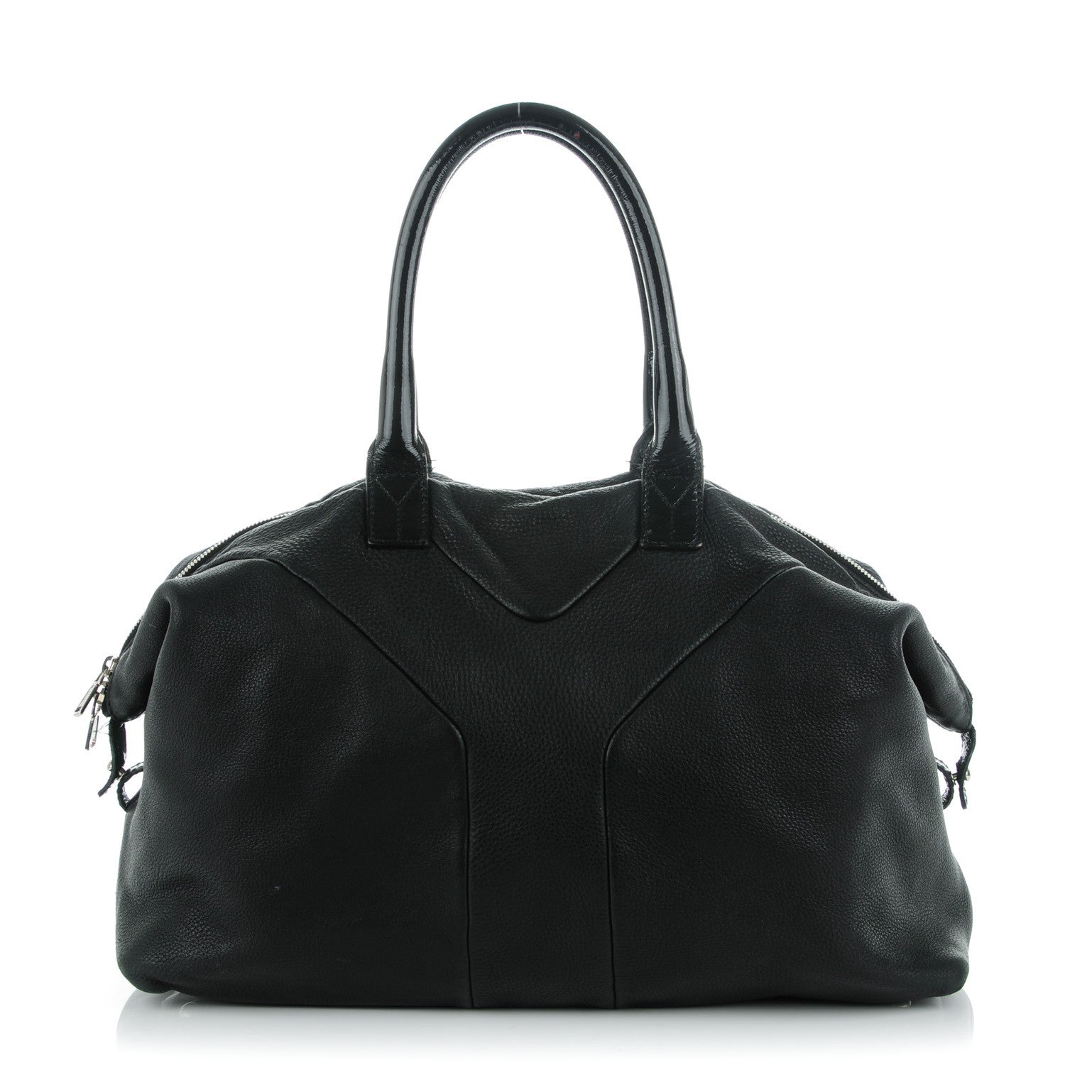 Saint Laurent Pebbled Lambskin Medium Easy Sac Black 1 of 17