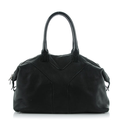Saint Laurent Pebbled Lambskin Medium Easy Sac Black 1 of 17