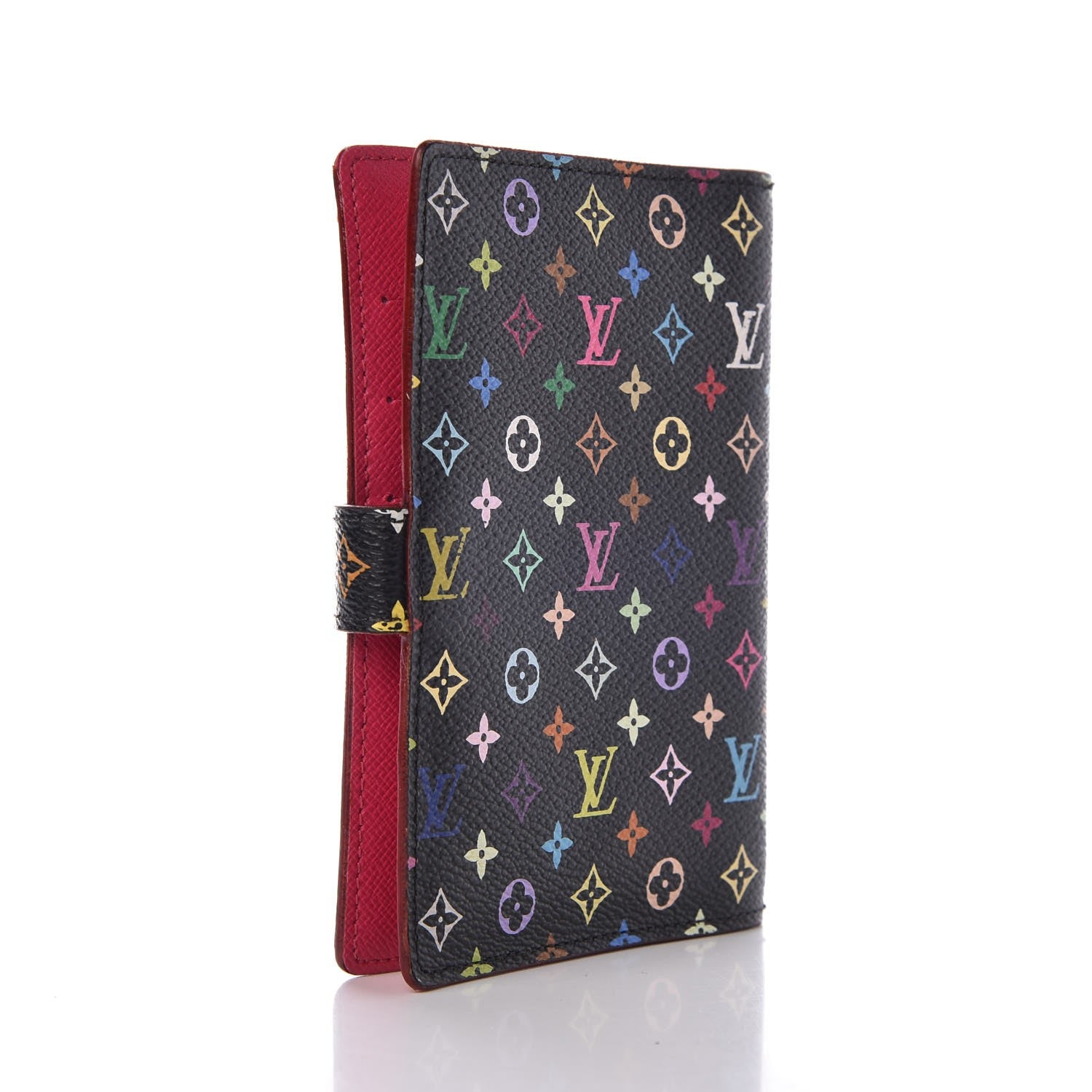 Louis Vuitton Monogram Multicolor Small Ring Agenda Cover Black Grenade 3 of 8