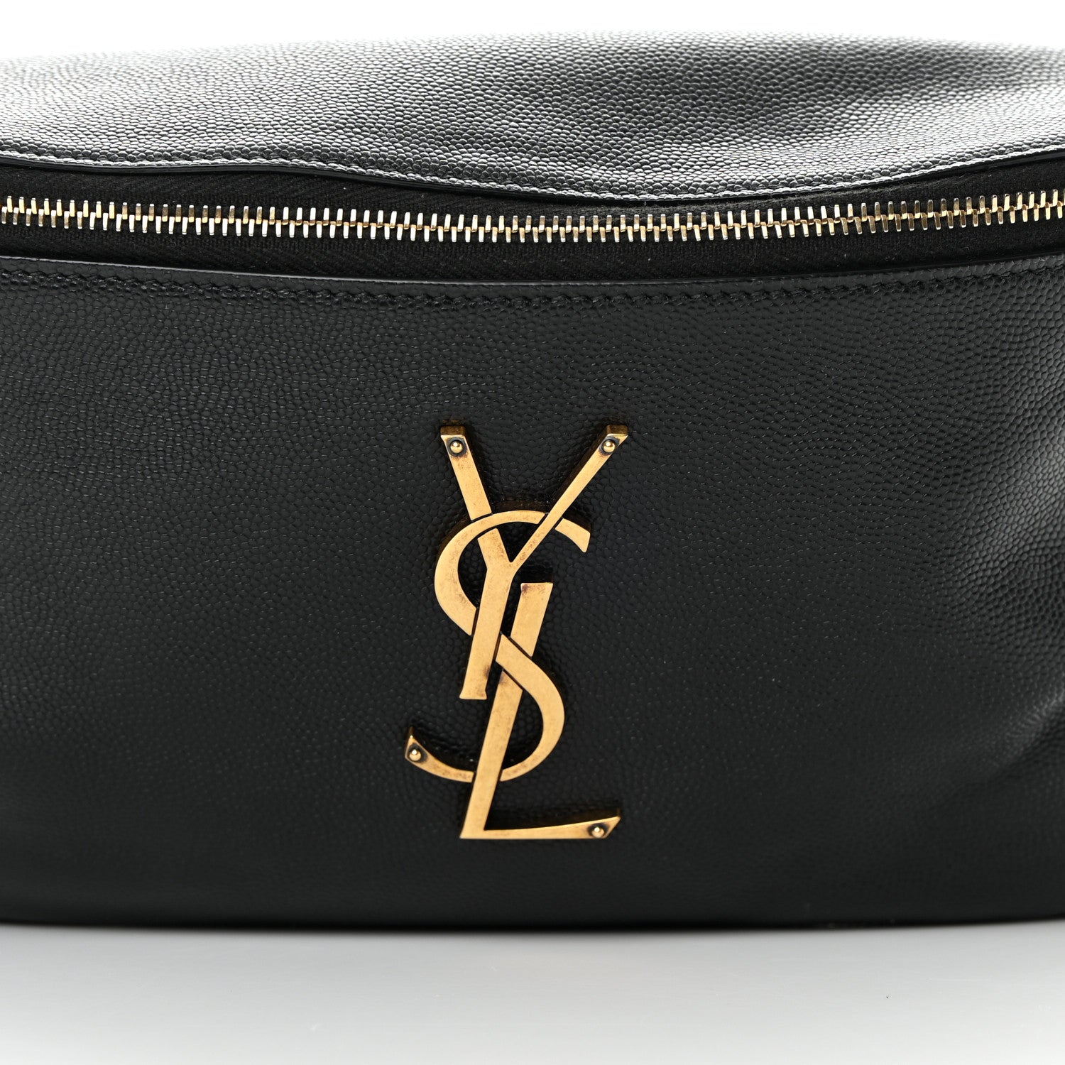 Saint Laurent Grain De Poudre Monogram Belt Bag Black 8 of 14