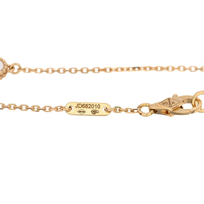 Van Cleef & Arpels 18K Yellow Gold Mother of Pearl Sweet Alhambra Bracelet 3 of 6