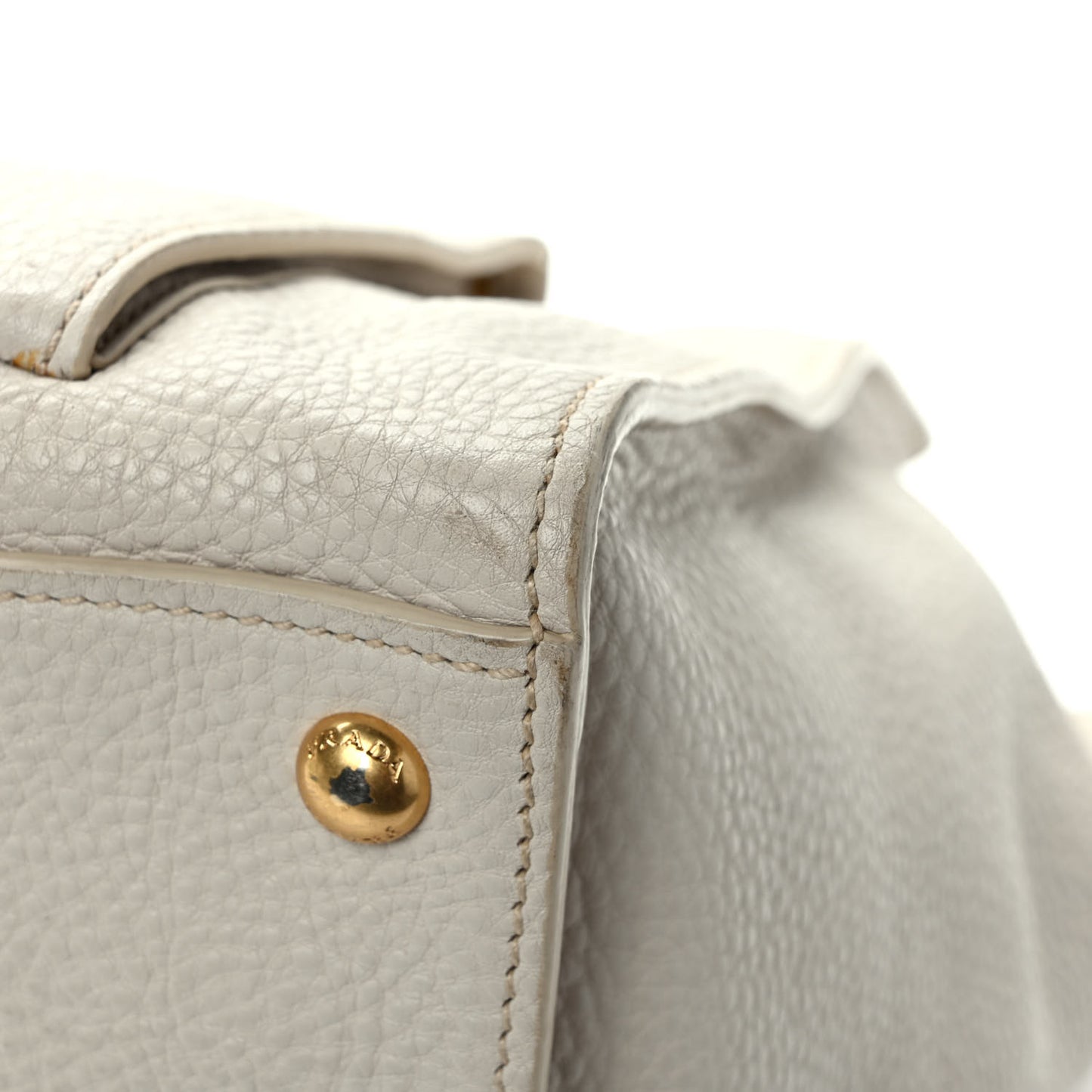 Vitello Daino Front Pocket Tote Talco