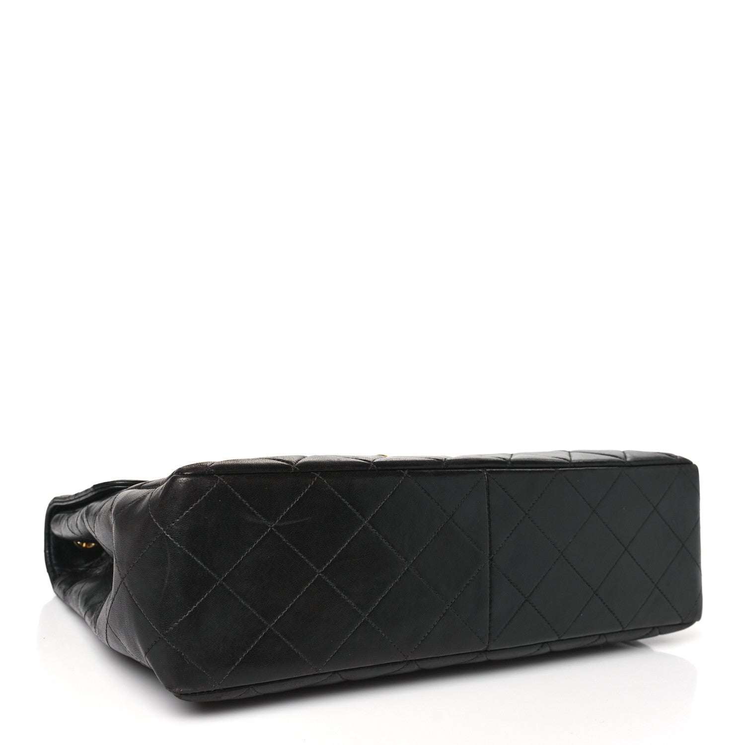 Chanel Lambskin Quilted XL Jumbo Single Flap Black 4 of 10
