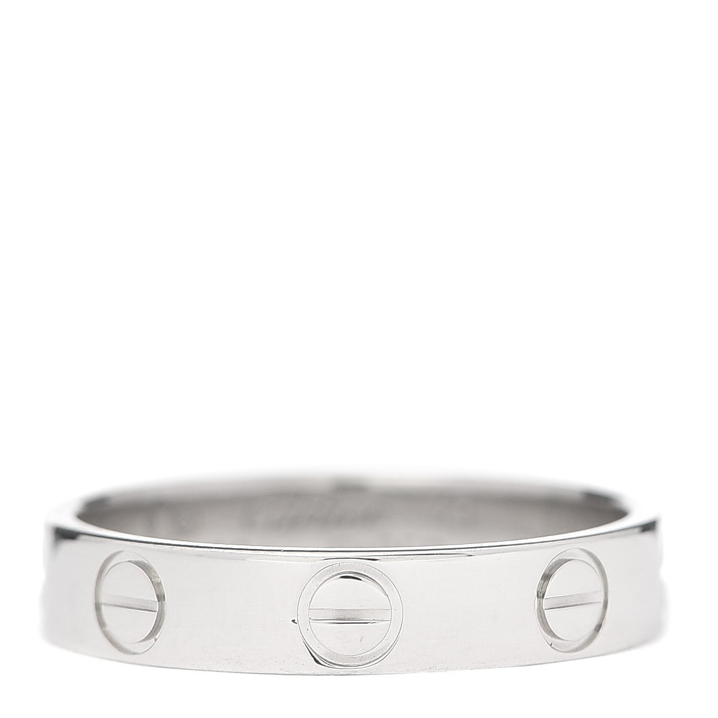 Platinum 3.5mm LOVE Wedding Band Ring 49 4.75
