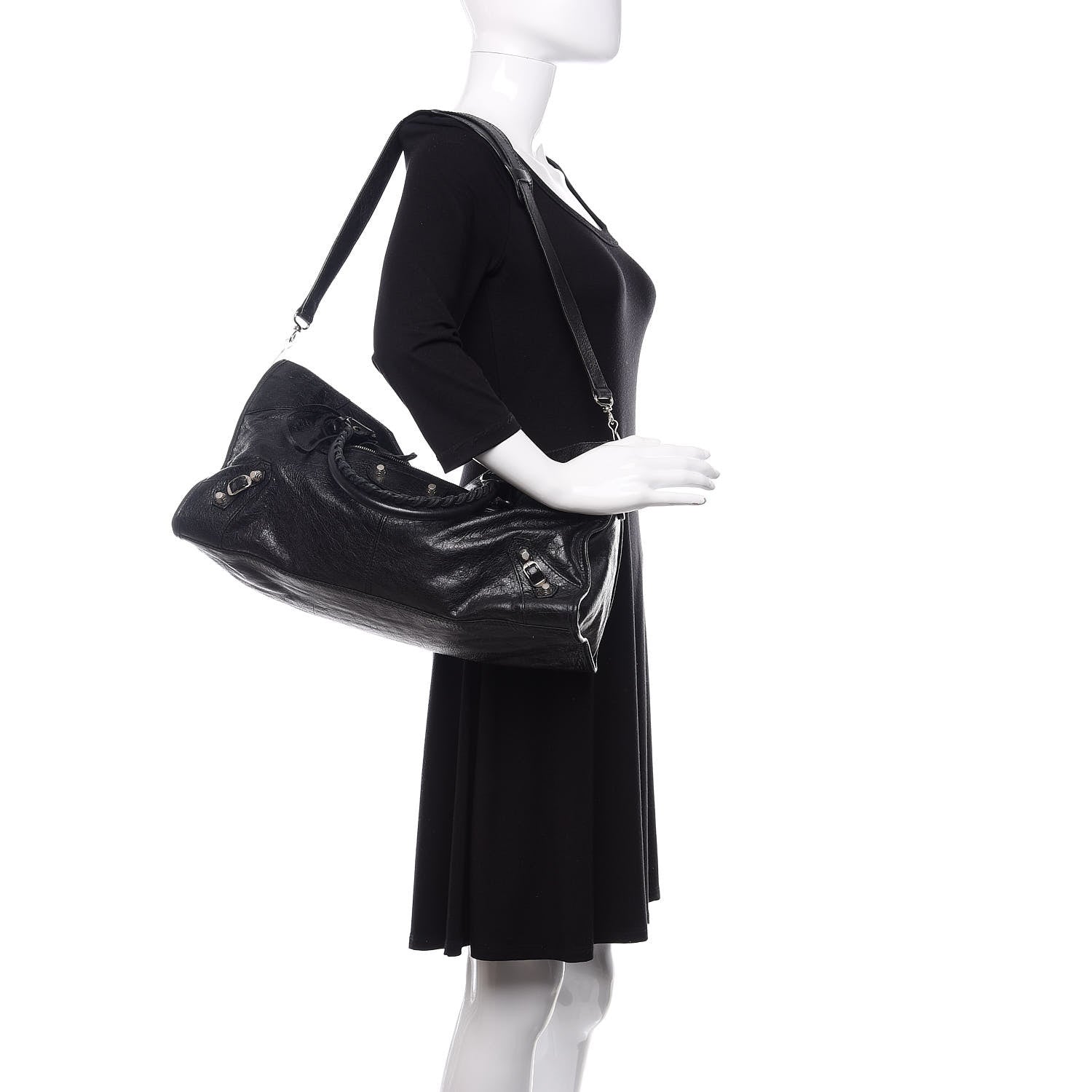 Balenciaga Agneau Giant 12 Silver Hardware Part Time Black 2 of 14