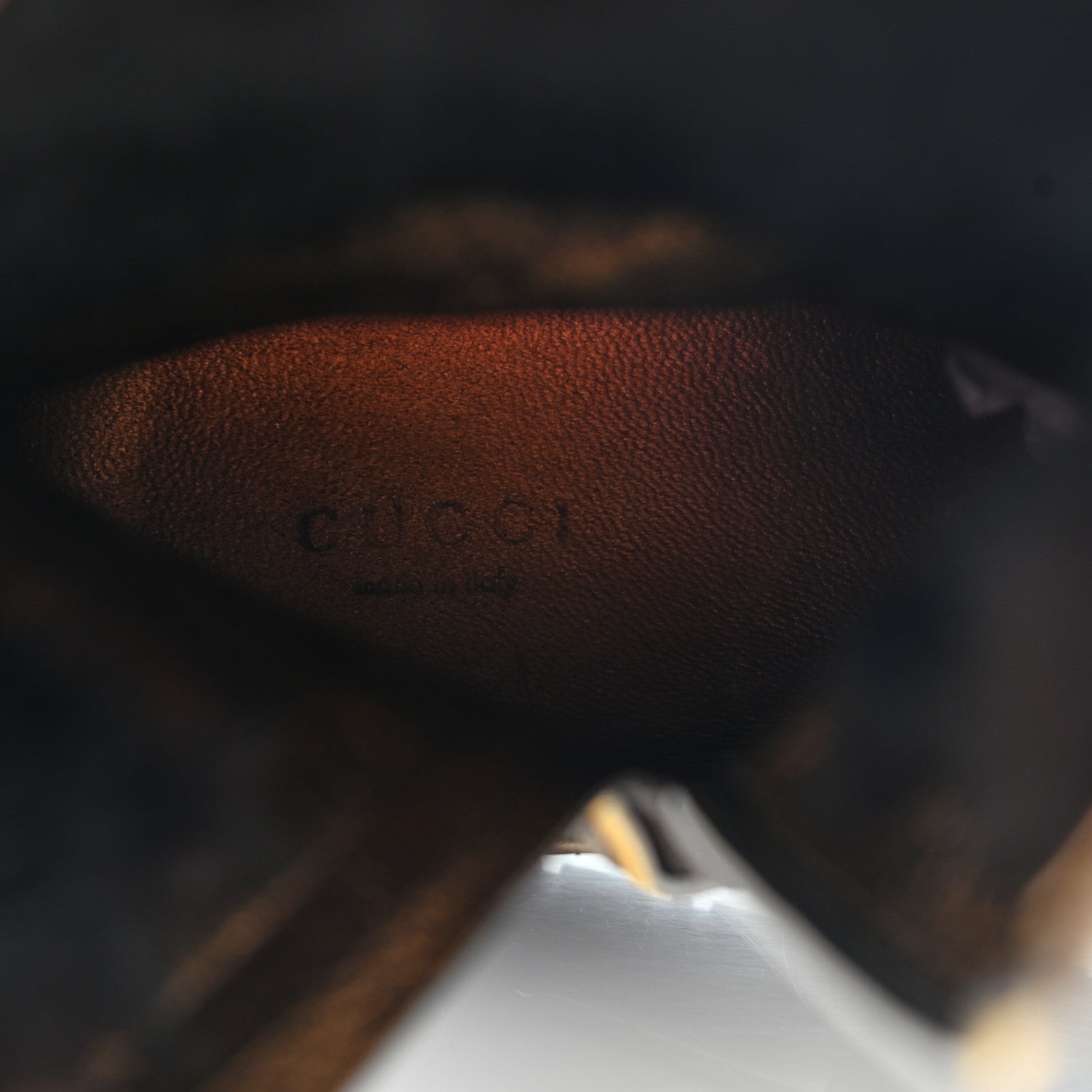 Gucci GG Plus Monogram Rabbit Fur Boots 39 Dark Brown 6 of 25