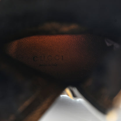 Gucci GG Plus Monogram Rabbit Fur Boots 39 Dark Brown 6 of 25