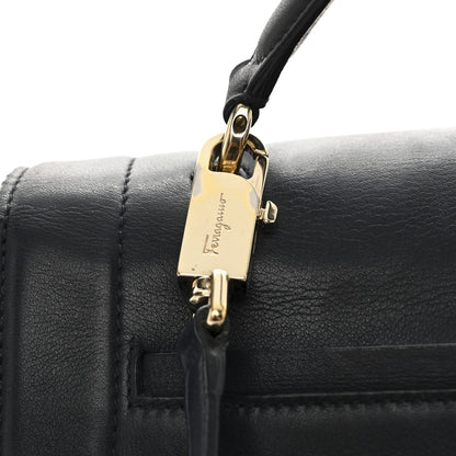 Salvatore Ferragamo Calfskin Sofia Rainbow Top Handle Bag Blue 17 of 21